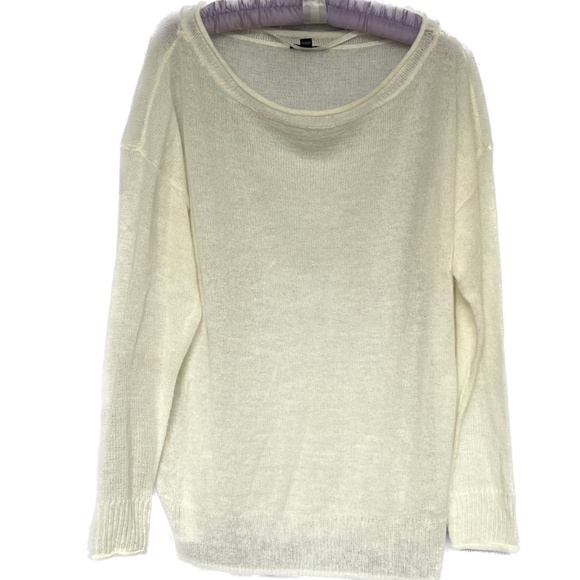 Jacob Sweater Pullover Cream Lightweight Long Sleeve Top Size L - Picture 1 of 4